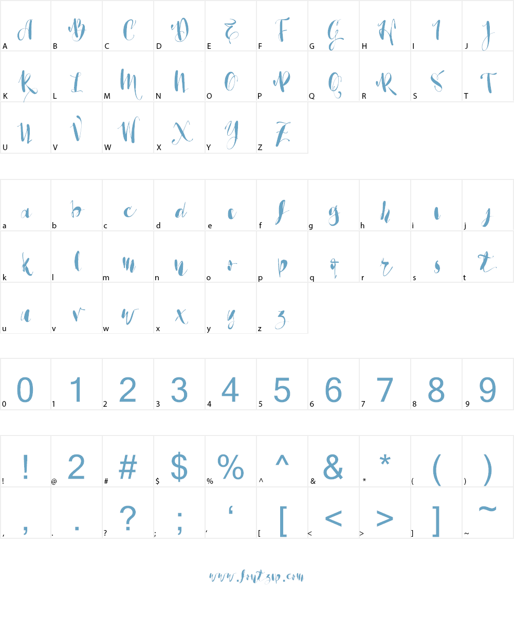 Vtks Bela Vista Font Character